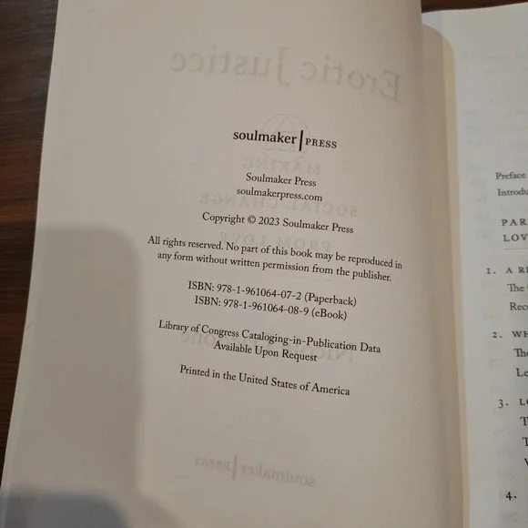 Erotic Justice: Making Social Change from Love by Nicole Daedone 9781961064072 - Picture 6 of 6